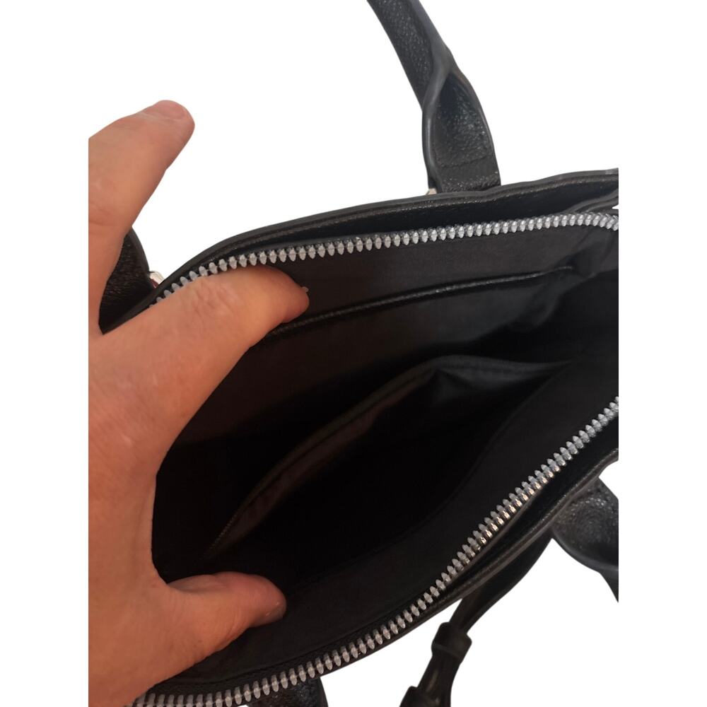 Womens Nine West Black Purse w/ Handles and Adjustable Strap - Picture 6 of 7
